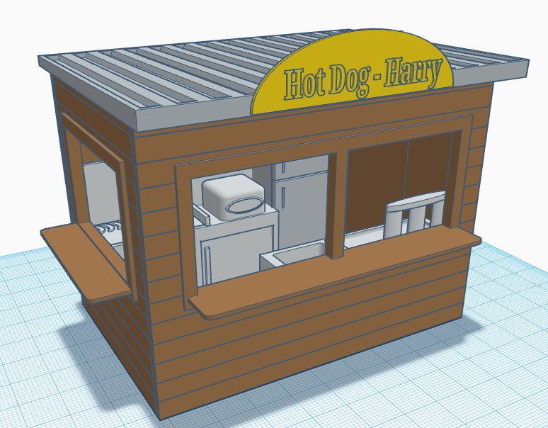 Verkaufsstand -Hot Dog Harry- 1:32 VSHH101