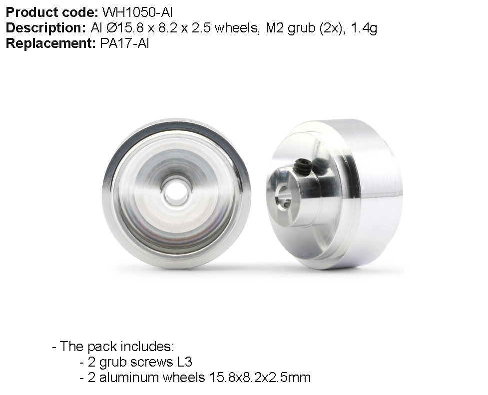 Slot It Alufelge Ø15.8x8,2 mm SIW15808225A (2 Stk)